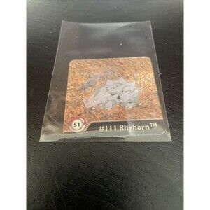 Artbox Pokemon Action Flipz Series One #51 (Rhyhorn and Rhydon) NM (C)